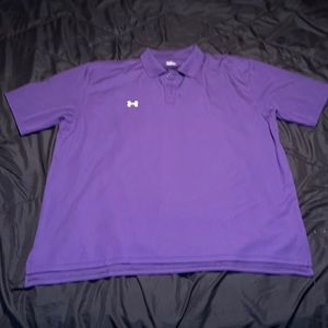Under armour 2xl purple polo